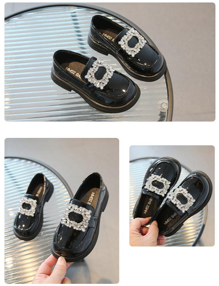 [381244 Size 26-36] - Sepatu Sandal Slip On Anak Perempuan - Motif Square Diamond