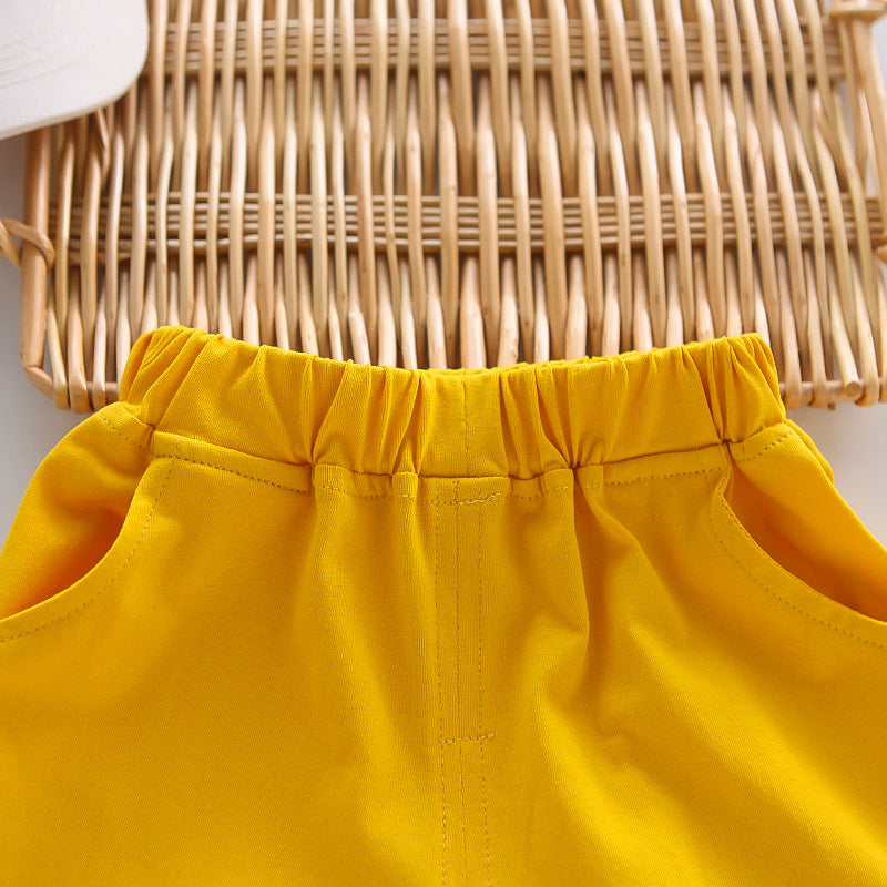 [368587] - One Set 2in1 Baju Setelan Atasan Polo Lengan Pendek Bawahan Celana Pendek Comfortable Casual Fashion Anak Laki Laki Cowok - Motif Crocodile - BABYHOKI STORE