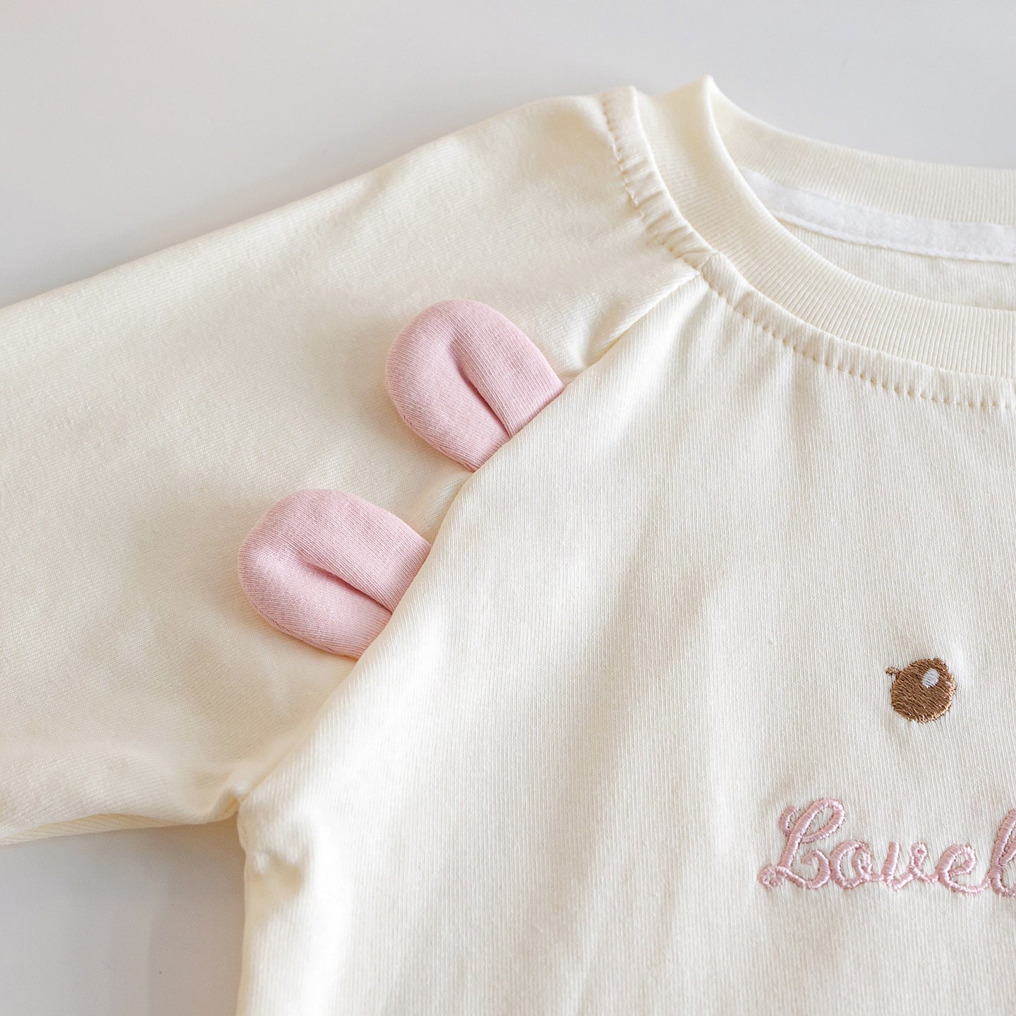 [363943] - One Set 2in1 Baju Setelan Atasan Kaos Lengan Panjang Bawahan Celana Panjang Jeans Kulot Fashion Korean Style Anak Cewek Perempuan - Motif Lovely Smile - BABYHOKI STORE