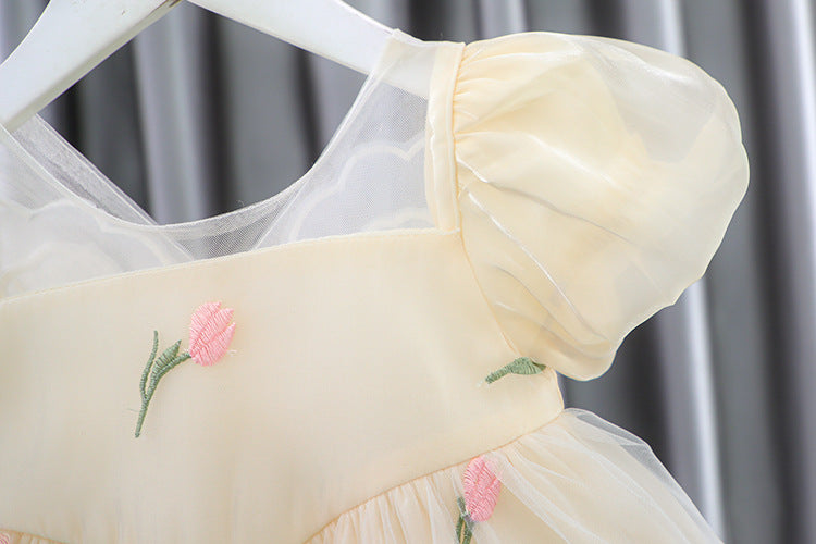 [340362] - Baju Mini Dress 3D Fashion Import Anak Perempuan - Motif Butterfly Flower