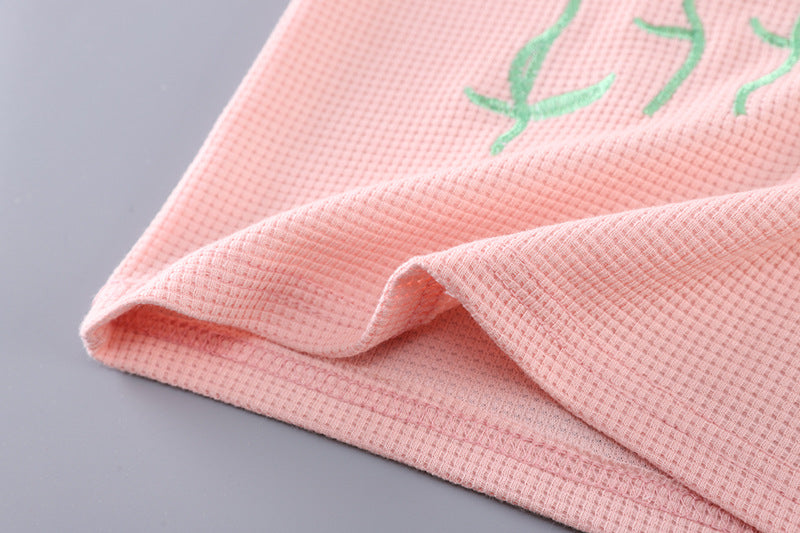 [368585] - One Set 2in1 Baju Setelan Atasan Kaos Lengan Pendek Bawahan Celana Pendek Comfortable Summer Fashion Anak Perempuan Cewek - Motif Cute 3d Flower - BABYHOKI STORE