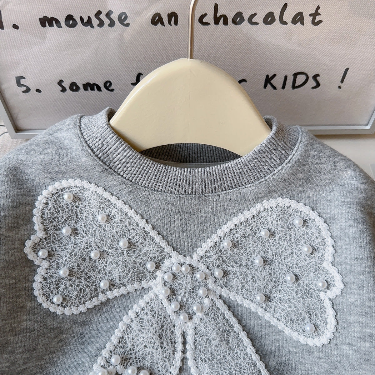 [963123] - One Set 2in1 Baju Setelan Atasan Sweater Lengan Panjang Bawahan Celana Rok Pendek Korean Fashion Style Anak Perempuan Cewek - Motif Cute Bow - BABYHOKI STORE