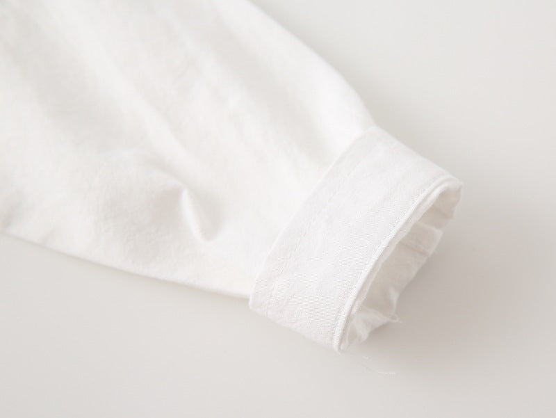 [383204] - Baju Atasan Kemeja Lengan Panjang Anak Laki-Laki Cowok  - Motif Lettered Collar - BABYHOKI STORE