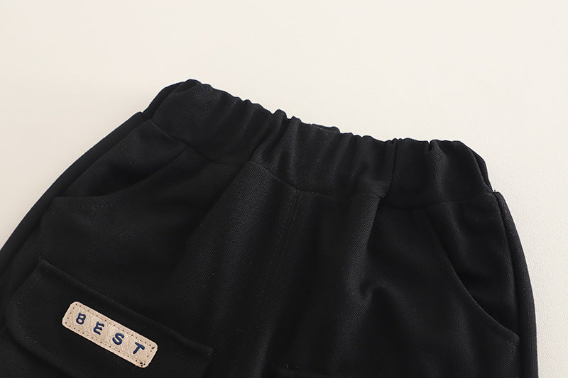 [368593] - One Set 2in1 Baju Setelan Atasan Polo Lengan Pendek Bawahan Celana Pendek Comfortable Casual Fashion Anak Laki Laki Cowok - Motif Animals On The Chest - BABYHOKI STORE