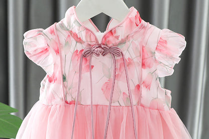 [340458] - Baju Dress Kutung Fashion Anak Perempuan - Motif Cute Flower