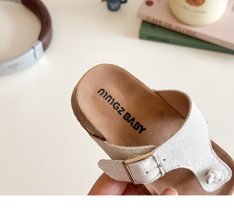 [381275 Size 21-30] - Sandal Flip Flop Slippers Fashion Anak Laki Laki Cowok & Perempuan Cewek - Motif Strap Soft Color - BABYHOKI STORE