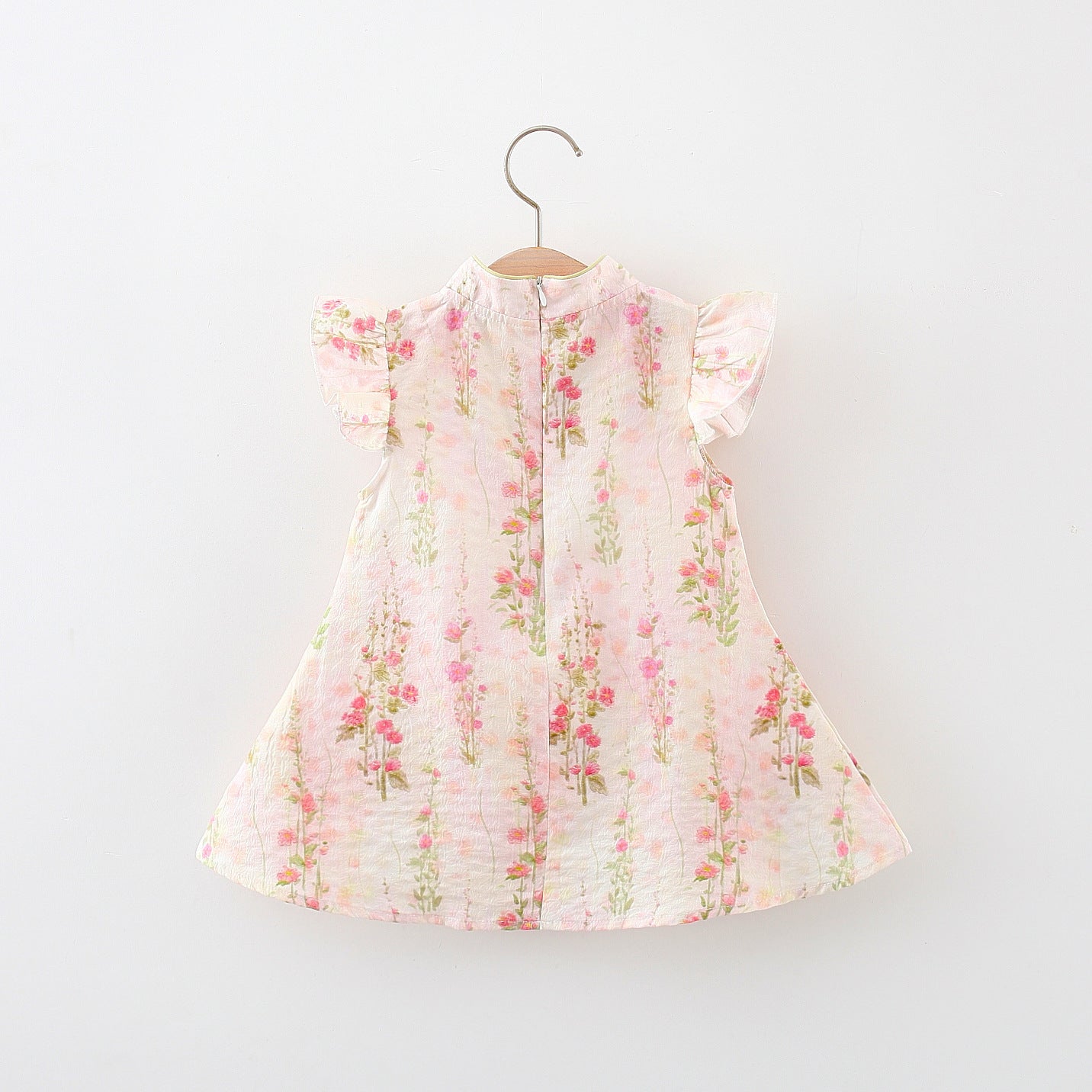 [340471] - Baju Dress Tanpa Lengan Fashion Anak Perempuan - Motif Flower Plant