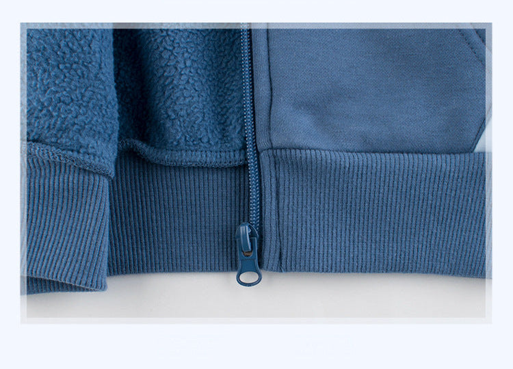 [121373] - Baju Atasan Jaket Hoodie Outer Lengan Panjang Anak Laki-Laki Cowok - Motif Dino Space - BABYHOKI STORE - BABYHOKI STORE