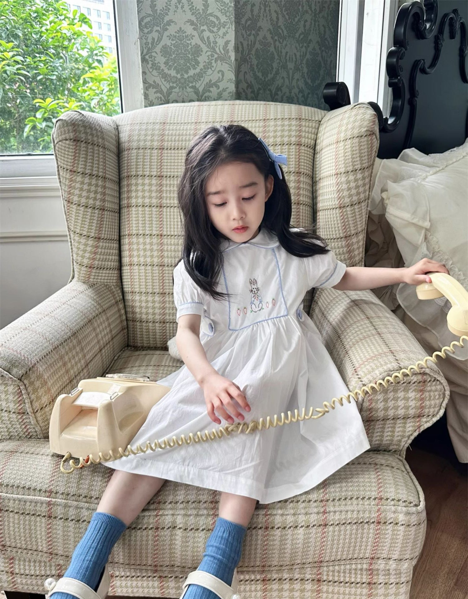 [5071194] - Baju Gaun Dress Princess Lengan Pendek Korean Version Style Anak Perempuan Cewek - Motif Cute Animal - BABYHOKI STORE