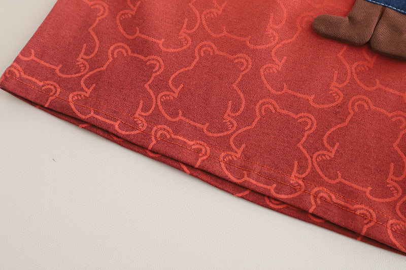 [345503] - One Set 2in1 Baju Setelan Summer Outfit Atasan Koas Lengan Pendek Bawahan Celana Pendek Jeans Fashionable Anak Cowok Laki-Laki - Motif Animal Pictures - BABYHOKI STORE - BABYHOKI STORE