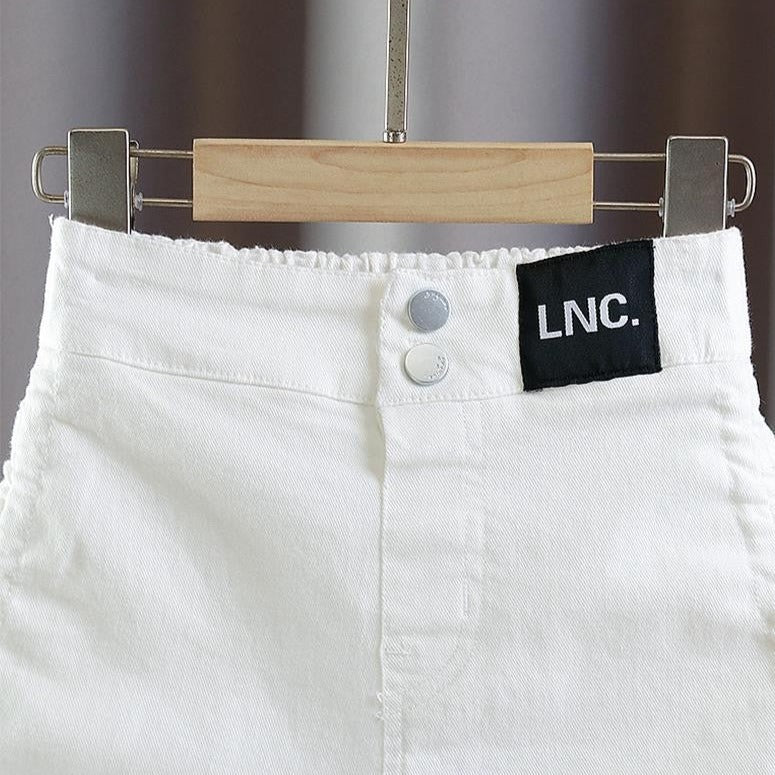 [508223]- Celana Pendek Jeans Hotpants Import Anak Perempuan - Motif Plain Rope