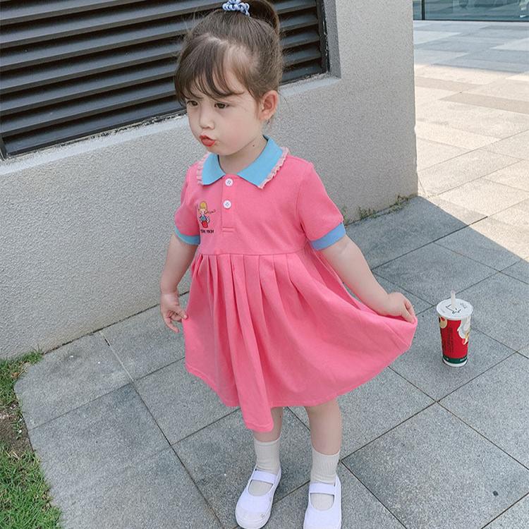 [507S180] - Baju Dress Lengan Pendek Fashion Anak Perempuan - Motif Little Girl