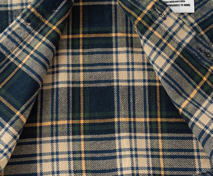 [5131119] - Atasan Baju Kemeja Lengan Panjang Anak Laki-Laki - Motif Classic Plaid
