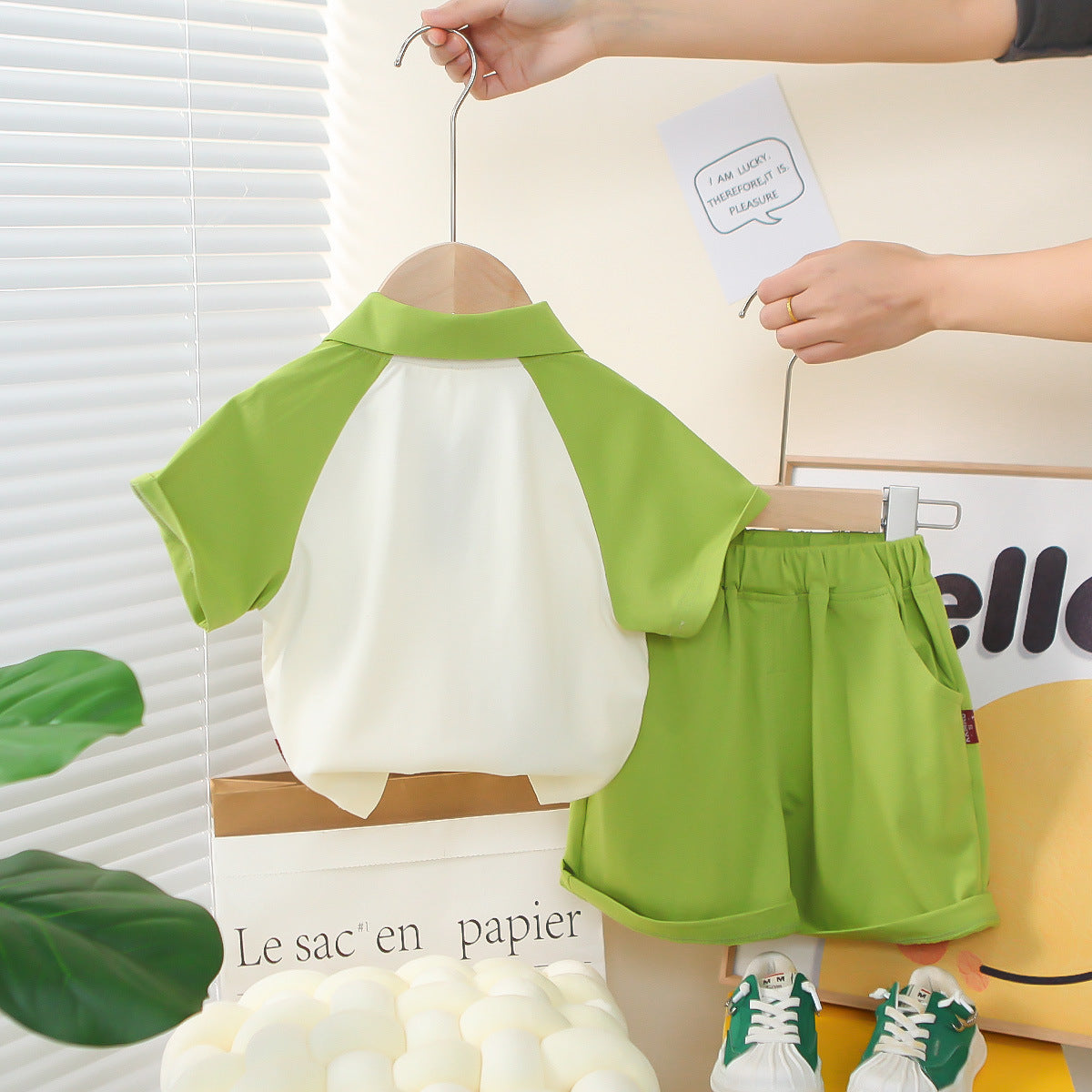 [368587] - One Set 2in1 Baju Setelan Atasan Polo Lengan Pendek Bawahan Celana Pendek Comfortable Casual Fashion Anak Laki Laki Cowok - Motif Crocodile - BABYHOKI STORE