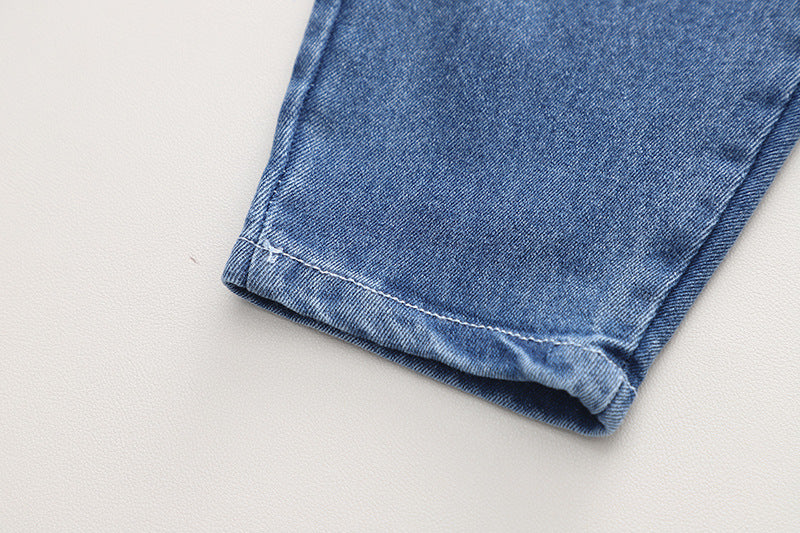 [345485] - Baju Setelan Kemeja Kotak Kotak Celana Jeans Anak Cowok - Motif Gradation Box