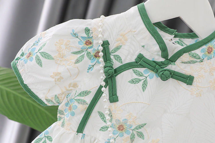 [340395] - Baju Mini Dress Fashion Sanghai Anak Perempuan - Motif Cool Nature