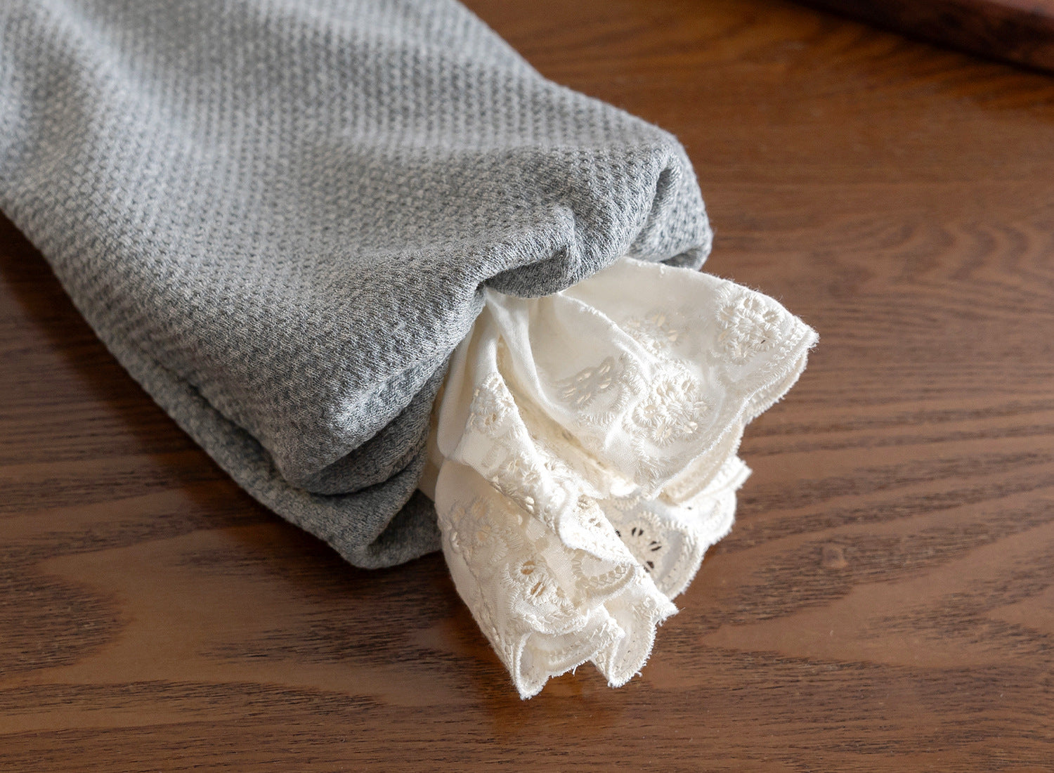 [907104] - One Set 2in1 Baju Setelan Outerwear Atasan Sweater Lengan Panjang Bawahan Celana Panjang Korean Style Fashion Anak Perempuan Cewek - Motif Cute Lace - BABYHOKI STORE - BABYHOKI STORE