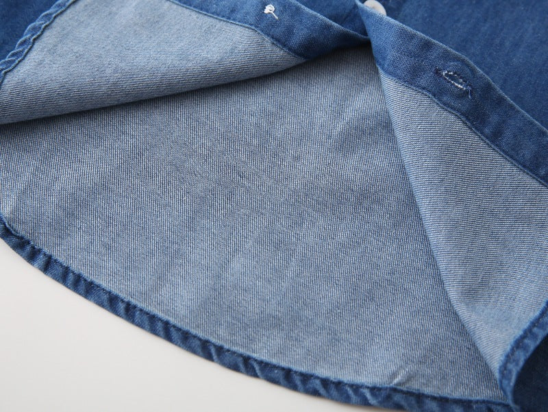 [383206] - Baju Atasan Kemeja Lengan Panjang Anak Laki-Laki Cowok  - Motif Minimalist Bear Patch - BABYHOKI STORE