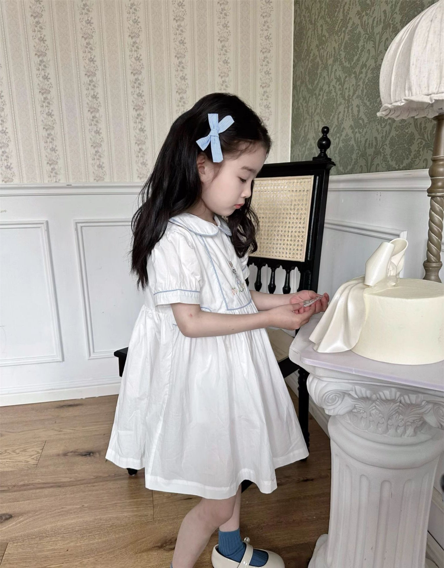 [5071194] - Baju Gaun Dress Princess Lengan Pendek Korean Version Style Anak Perempuan Cewek - Motif Cute Animal - BABYHOKI STORE