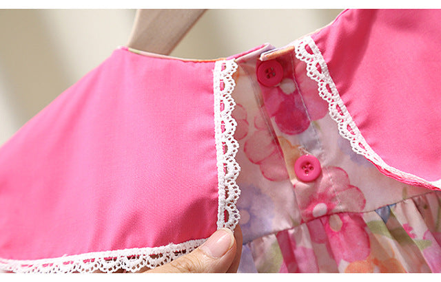 [363904] - Baju Setelan Atasan Bloue Lengan Panjang Bawahan Celana Panjang Denim Fashion Anak Cewek Perempuan - Motif Lapel Flower - BABYHOKI STORE - BABYHOKI STORE