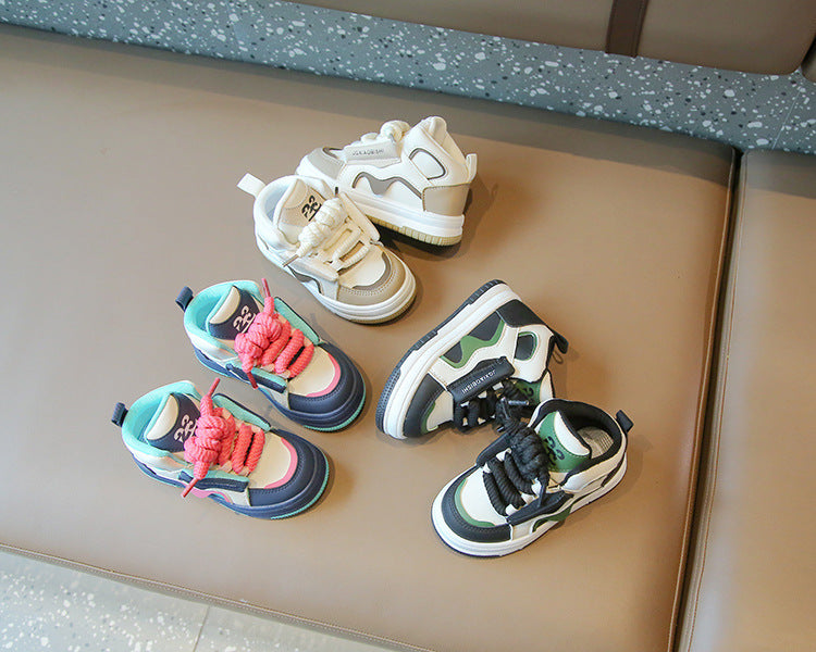 [801101 Size 21 - 32] - Sepatu Shoes Sneaker Anak Laki-Laki Trendi Kekinian - Motif Number 23