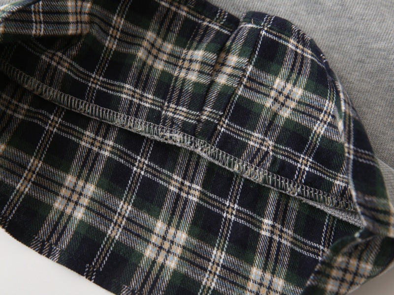 [383198] - Atasan Sweater Kemeja Lengan Panjang Anak Laki-Laki - Motif Casual Fashion