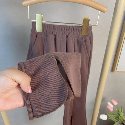 [363547] - Setelan 3D Blouse Celana Cutbray Import Anak Perempuan - Motif Flower Lace
