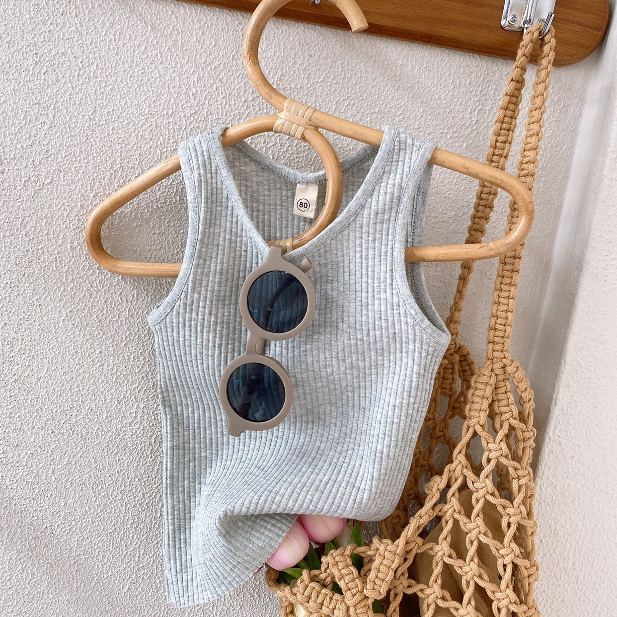 BABYHOKI STORE Usia 7 8 9 10 Tahun Baju Anak Tanggung Cewek [363633] - Setelan Singlet Overall Jeans Sobek Anak Perempuan - Motif Rough Torn