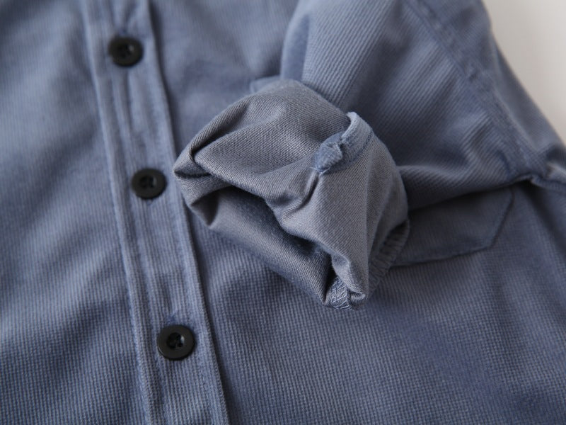 [383205] - Atasan Baju Kemeja Lengan Panjang Anak Laki-Laki Cowok - Motif Utility Style - BABYHOKI STORE