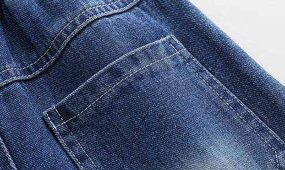 [5131044] - Bawahan Celana Pendek Jeans Sobek Fashion Import Anak Laki-Laki - Motif Tear Gradation