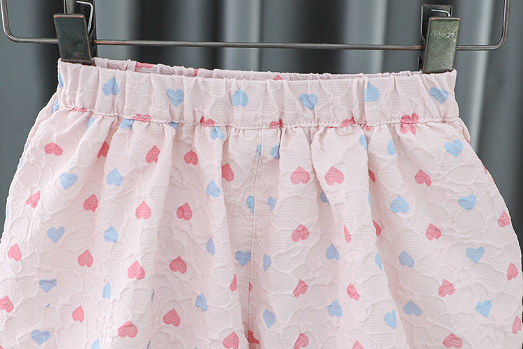 [340401] - Setelan Baju Mini Kutung Fashion Anak Perempuan - Motif Small Love