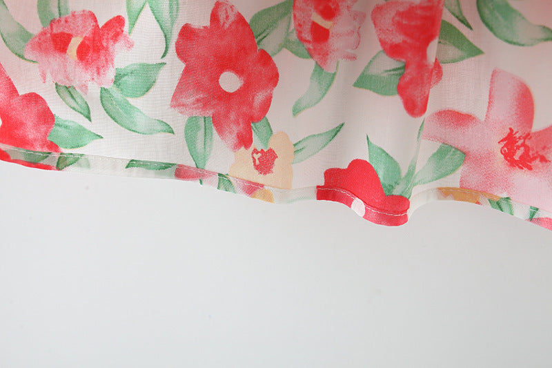 [340383] - Baju Mini Dress Fashion Anak Perempuan - Motif Powdered Flowers