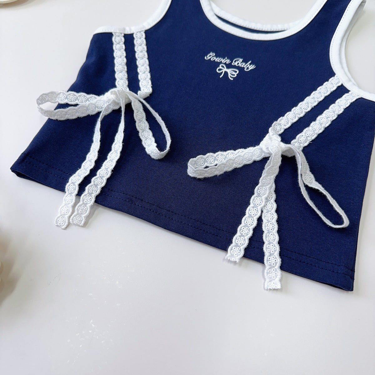 [963182] - One Set 2in1 Baju Setelan Atasan Lengan Kutung Bawahan Rok Pendek Sporty Korean Anak Perempuan Cewek - Motif Bow & Plisket - BABYHOKI STORE - BABYHOKI STORE