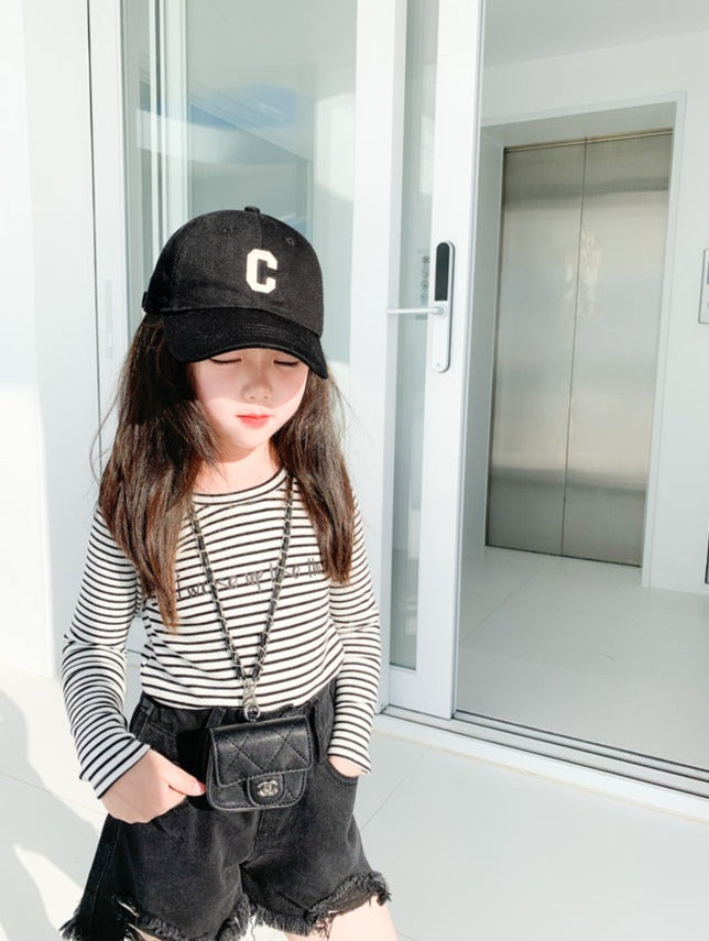 [508226] - Celana Pendek Jeans Hotpants Anak Perempuan - Motif Plain Torn