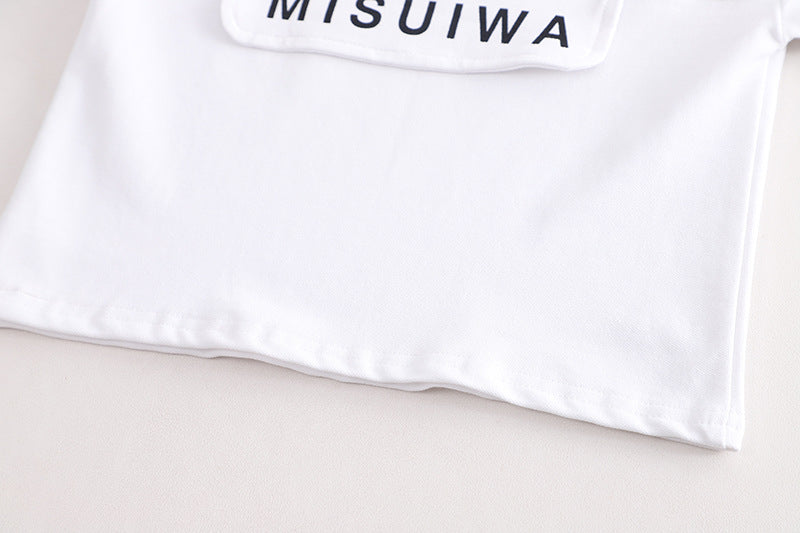 [345406] - Baju Setelan Polo Kancing Lengan Pendek Celana Pendek Anak Cowok Fashion - Motif Misuiwa