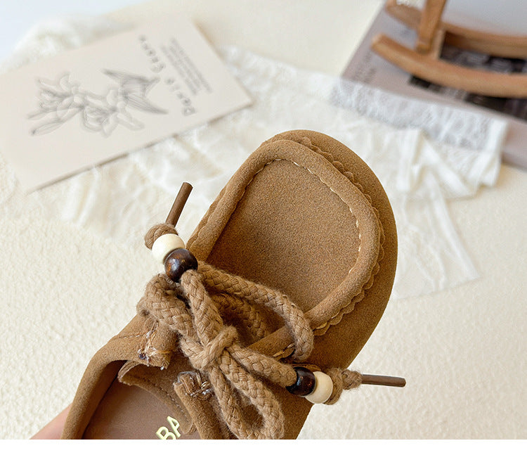 [381300 Size 26-35] - Sepatu Sandal Slip On Casual Fashionable Anak Perempuan Cewek - Motif Beaded Lace - BABYHOKI STORE - BABYHOKI STORE