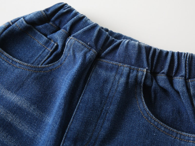 [383214] - Bawahan Celana Jeans Panjang Anak Laki-Laki - Motif Small Tear
