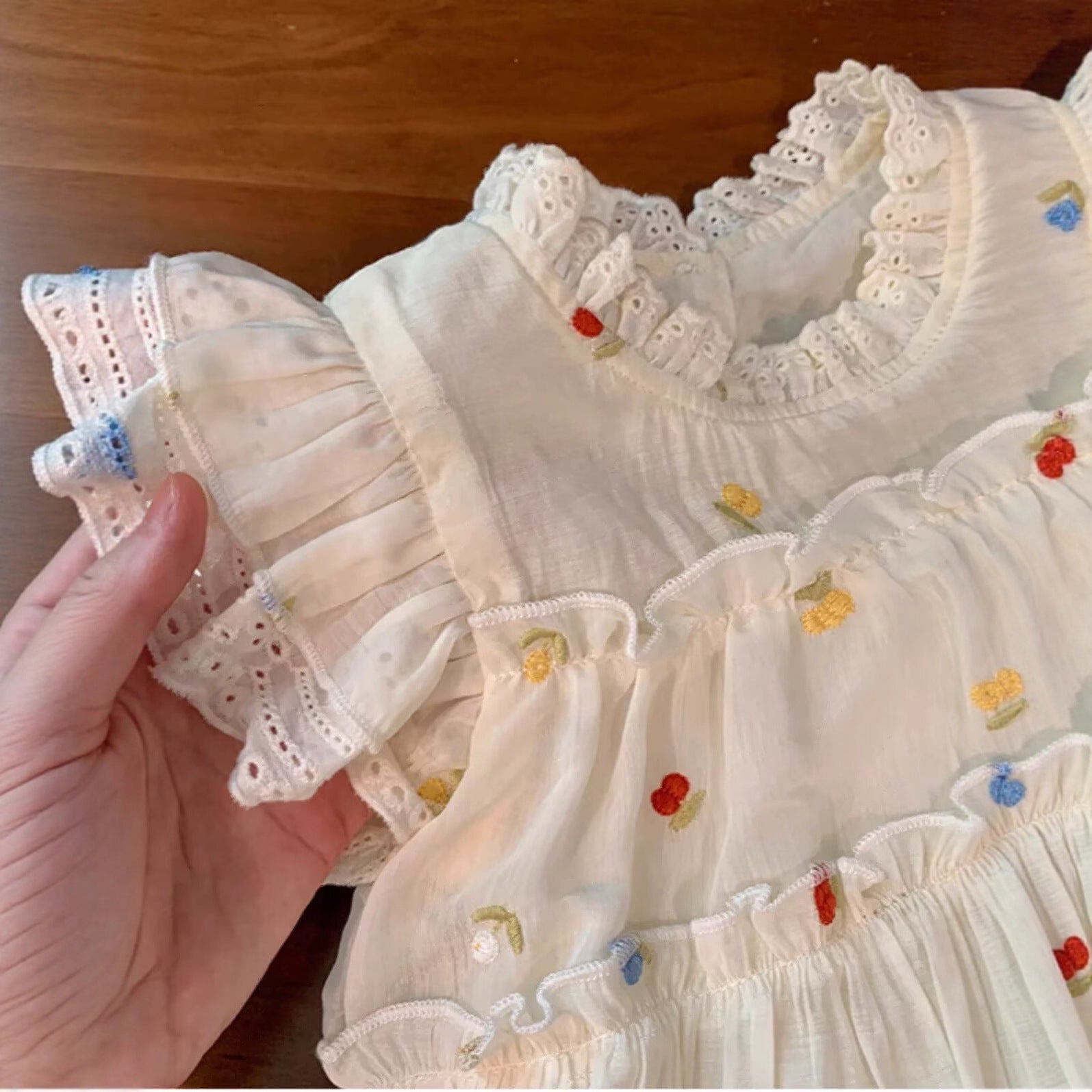 [5071187] - One Set 2in1 Baju Setelan Atasan Blouse Lengan Kutung Bawahan Celana Pendek Korean Version Style Anak Perempuan Cewek - Motif Fruit & Floral - BABYHOKI STORE