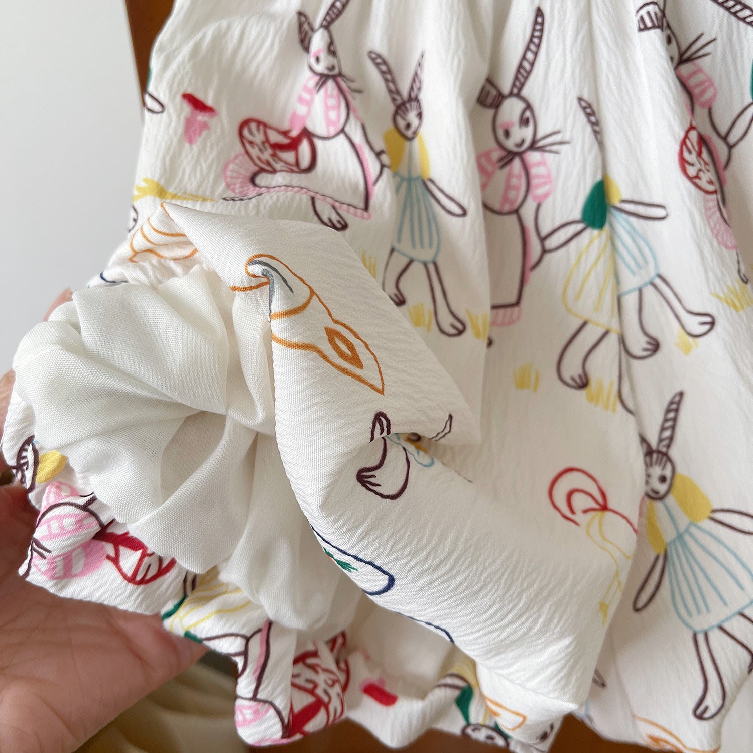 [963287] - One Set 2in1 Baju Setelan Atasan Lengan Kutung Bawahan Celana Pendek Korean Version Style Anak Perempuan Cewek - Motif Cute Bunny - BABYHOKI STORE