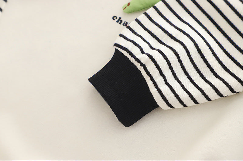 [345490] - One Set 2in1 Baju Setelan Atasan Sweater Lengan Panjang Bawahan Celana Panjang Jeans Fashionable Anak Cowok Laki-Laki - Motif 3D Animal - BABYHOKI STORE - BABYHOKI STORE