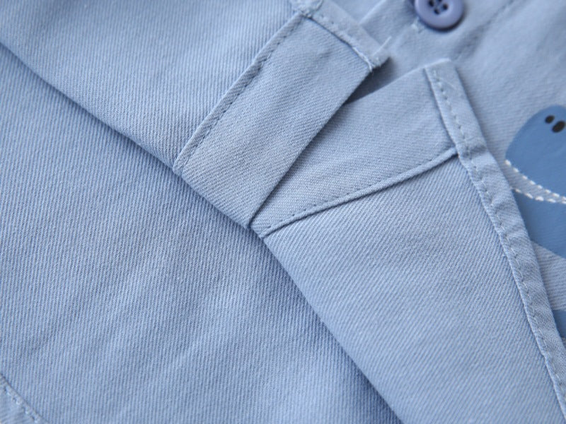 [383219] - Atasan Baju Kemeja Lengan Pendek Anak Laki-Laki Cowok - Motif T-rex - BABYHOKI STORE