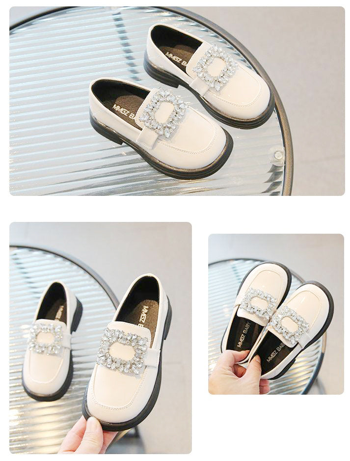 [381244 Size 26-36] - Sepatu Sandal Slip On Anak Perempuan - Motif Square Diamond