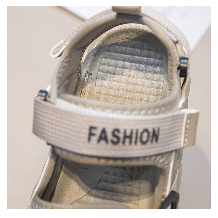 [381285 Size 26-36] - Sepatu Sandal Sporty Shoes Trendi Fashion Anak Cowok & Cewek - Motif Color Stripe - BABYHOKI STORE