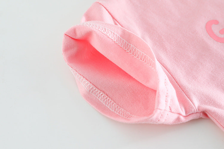 [340390] - Baju Setelan Kaos Fashion Anak Perempuan - Motif Sweet Strawberry