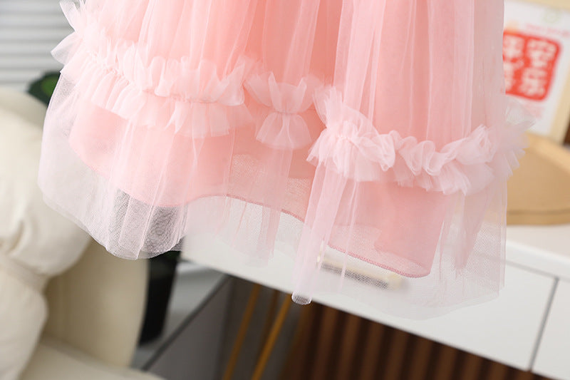 [352378] - Baju Mini Dress Gaun Fashion Anak Perempuan - Motif Transparent Crease