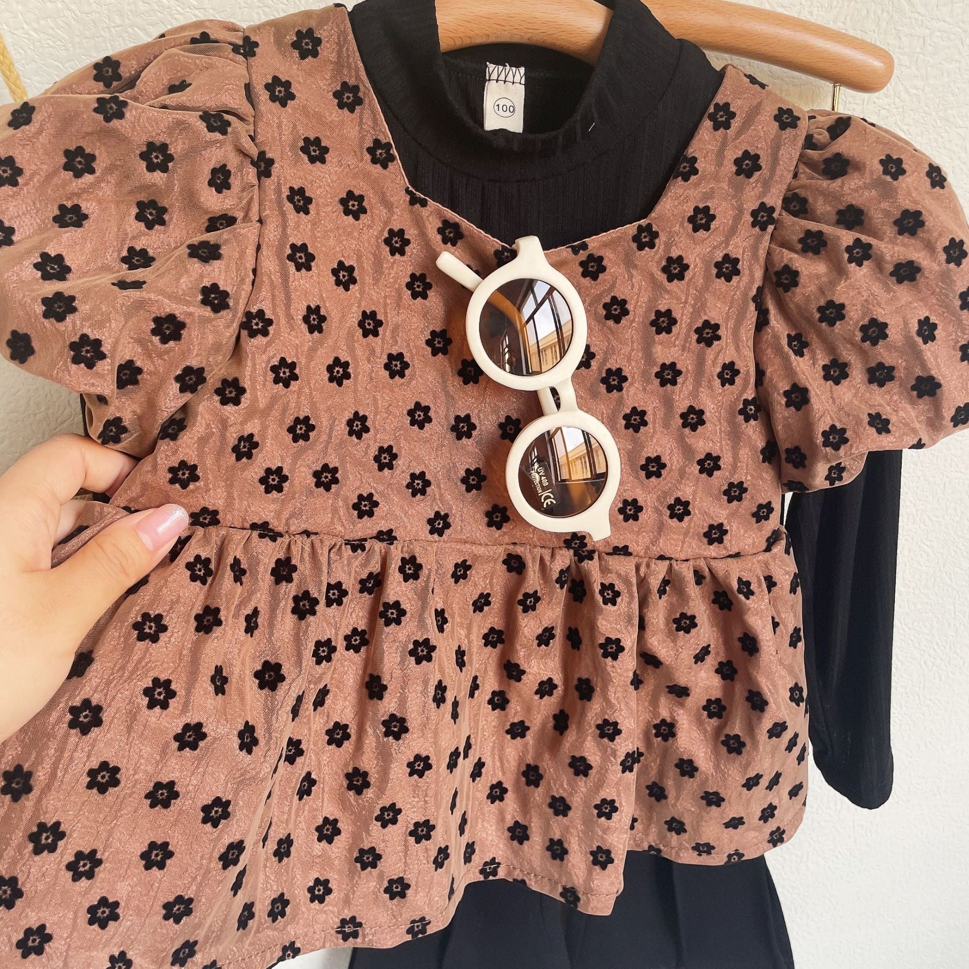 BABYHOKI STORE Usia 7 8 9 10 Tahun Baju Anak Tanggung Cewek [363646] - Baju Setelan Blouse Celana Cutbray Fashion Anak Perempuan - Motif Shadow Flower