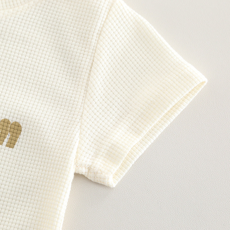 [368578] - One Set 2in1 Baju Setelan Atasan Kaos Lengan Pendek Bawahan Celana Pendek Fashion Comfortable Anak Perempuan Cewek - Motif Revolution Writing - BABYHOKI STORE