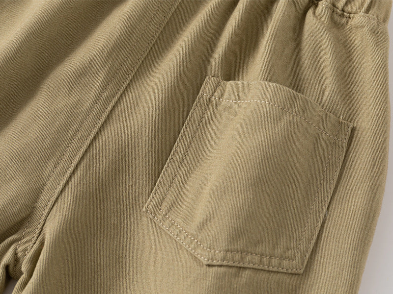 [383222] - Bawahan Celana Panjang Chino Fashion Casual Anak Laki-Laki Cowok - Motif Basic Color White - BABYHOKI STORE