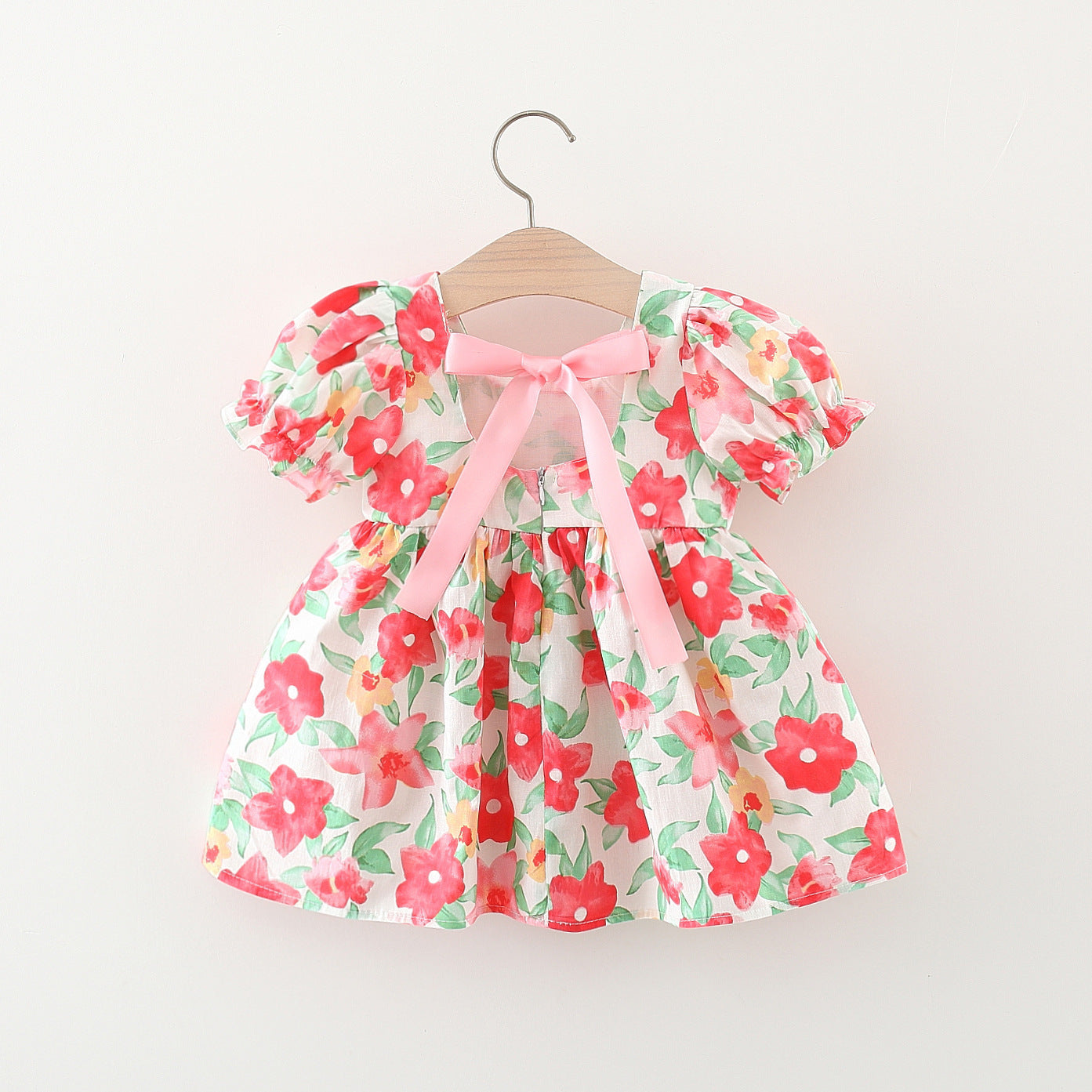 [340383] - Baju Mini Dress Fashion Anak Perempuan - Motif Powdered Flowers