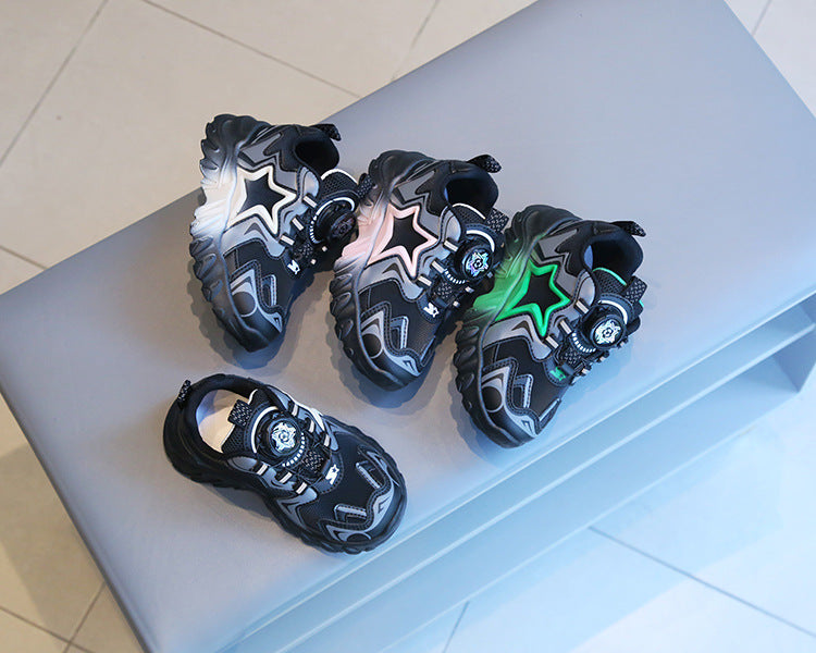 [801110 Size 21 - 32] - Sepatu Shoes Sneakers Anak Cowok dan Cewek - Motif Shining Star